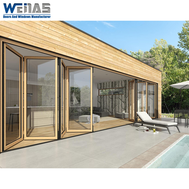 Weinas 75 Series Non-Thermal-Break Aluminium Folding Door for Patio
