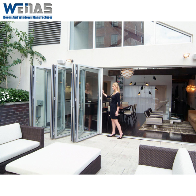 Weinas 75 Series Thermal-Break Aluminium Folding Door for villa patio