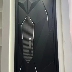 Geometric-Facet-Embossed-Entrance-Door